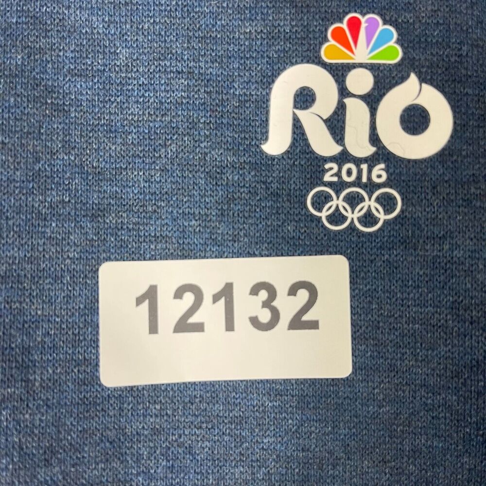 Nike Tiger Woods Collection Sweater Mens Large Blue Olympic Games Rio 2016 Adult - Picture 12 of 12